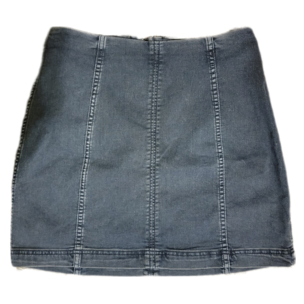 Free People Modern Femme Denim Mini Skirt Sz 12